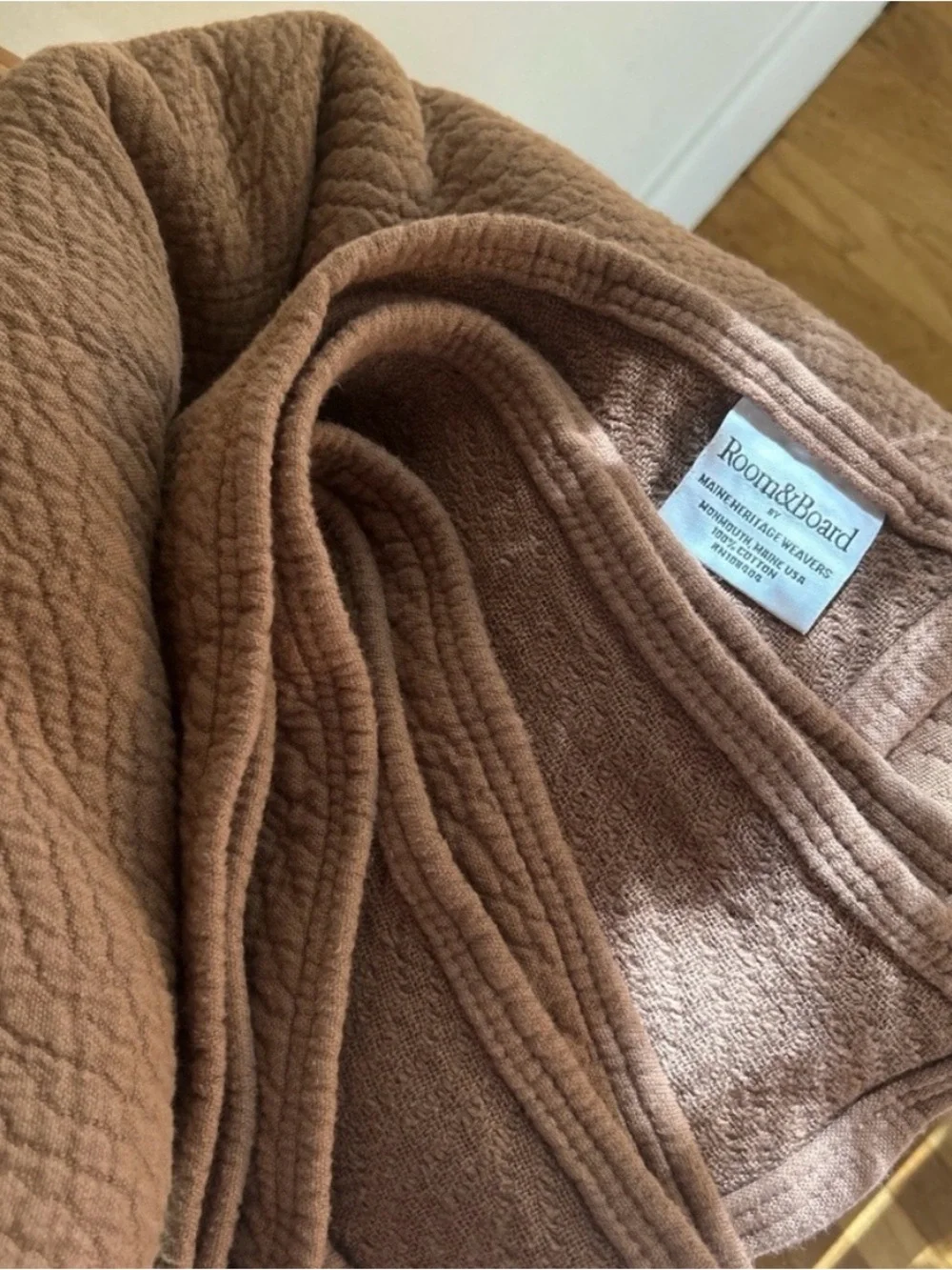 Room&Board Thea coverlet and shams-Cal King/King